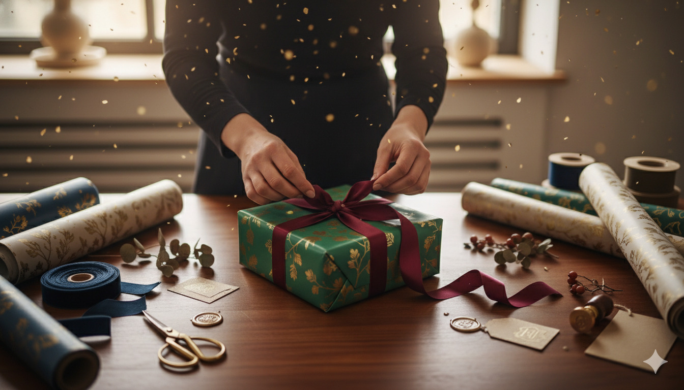 Premium gift wrapping service